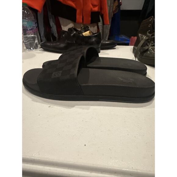 Louis Vuitton Damier Graphite men\'s Waterfront slides Size 9 Men’s main image 4